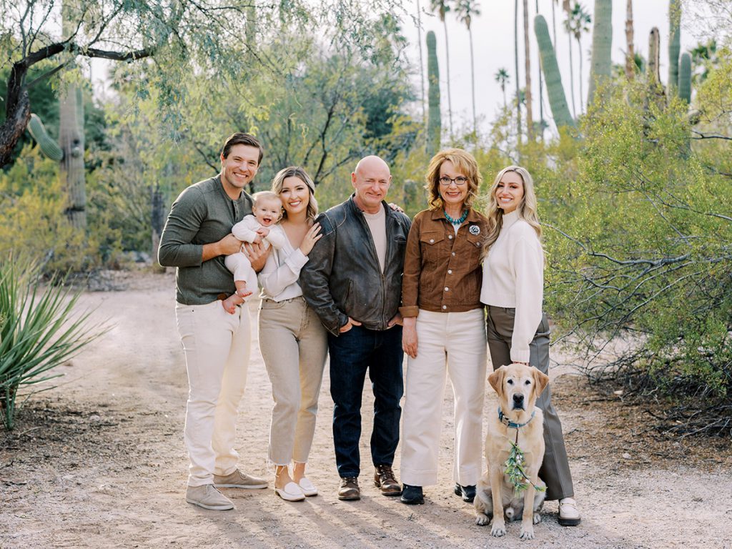 The Kelly family in their hometown of Tucson, Arizona.